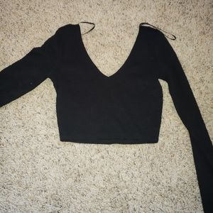 Long sleeve crop top